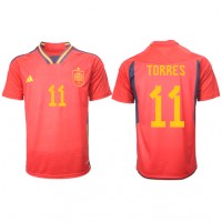 Spanien Ferran Torres #11 Hemmatröja VM 2022 Kortärmad